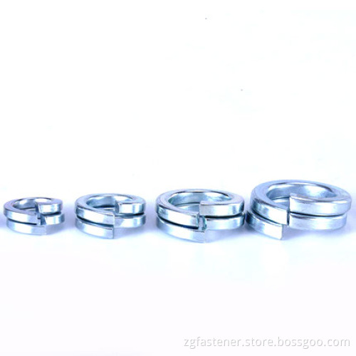 Blue zinc GB93 Single Coil Spring Lock Washers